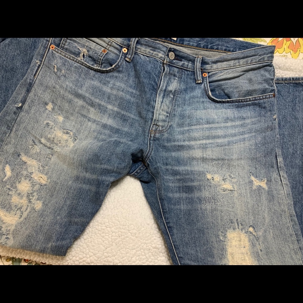 Gap selvedge denim jeans slim fit 36x30 (31)
